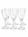 Set di 6 Flute in Vetro Trasparente con Base Quadrata - Cristalleria Gi&Gi