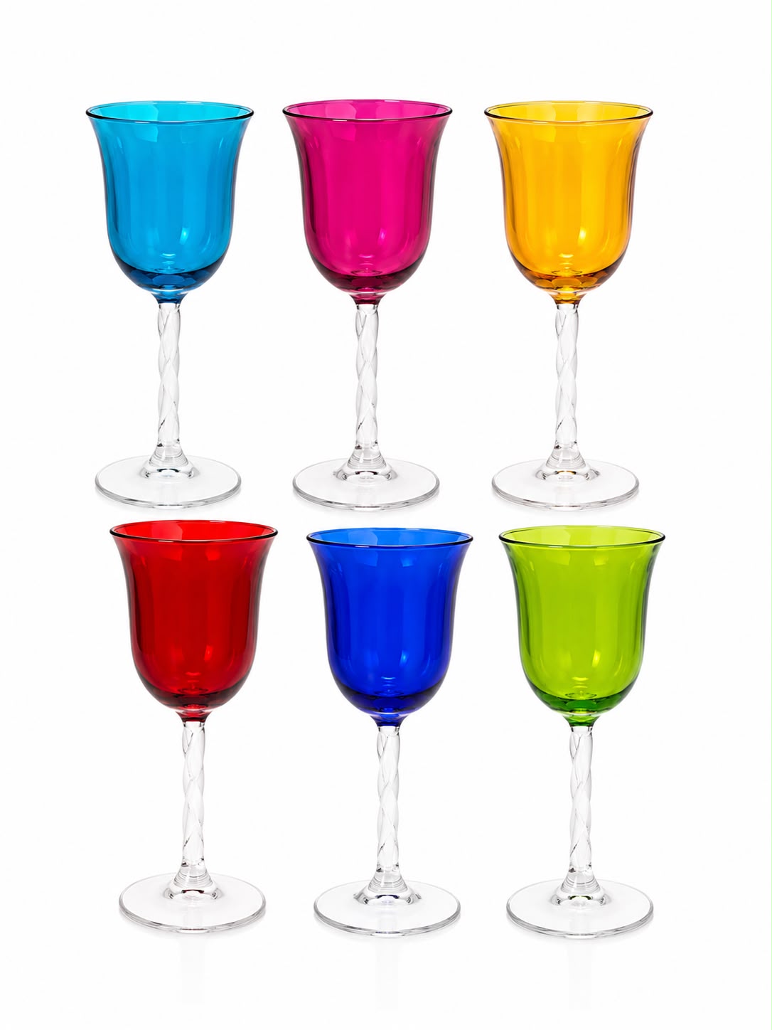 Set 6 Bicchierini da Liquore in Vetro Colorato - Cristalleria Gi&Gi