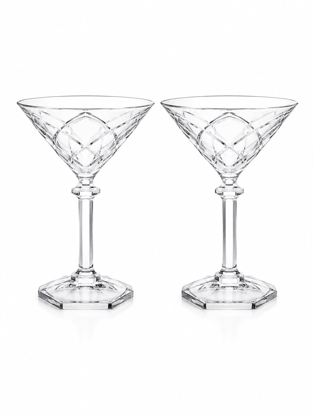 Set di 6 Bicchieri Martini in Melamina Trasparente - Baci Milano