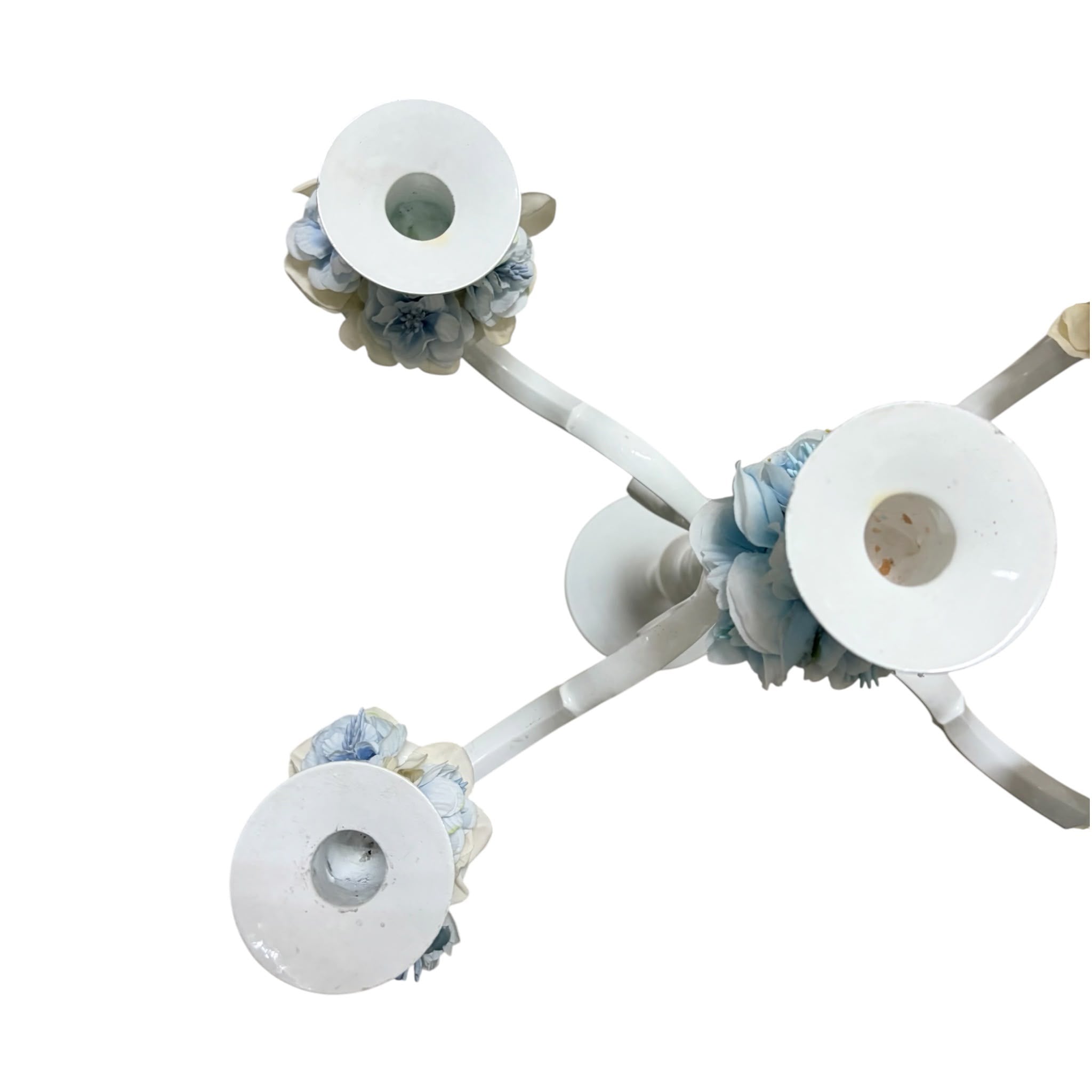 Candelabro Shabby Chic in Metallo a 5 Fuochi 70 h cm - L'arte di Nacchi