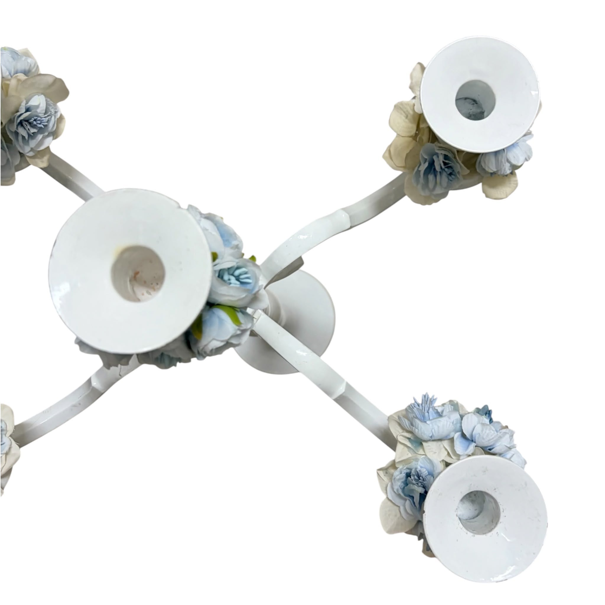 Candelabro Shabby Chic in Metallo a 5 Fuochi 70 h cm - L'arte di Nacchi