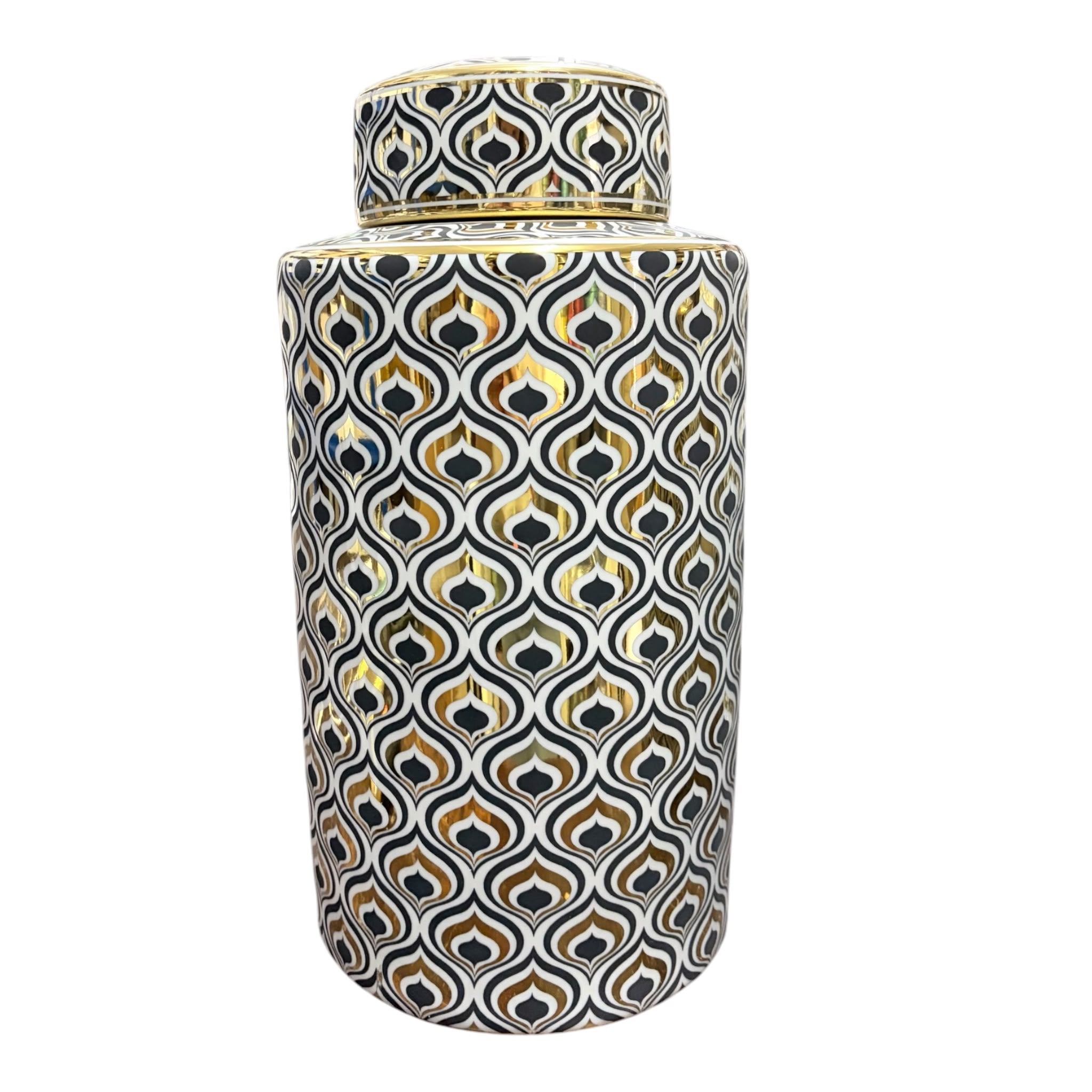 Potiche Cilindrica in Ceramica 39 h cm - L'Arte di Nacchi