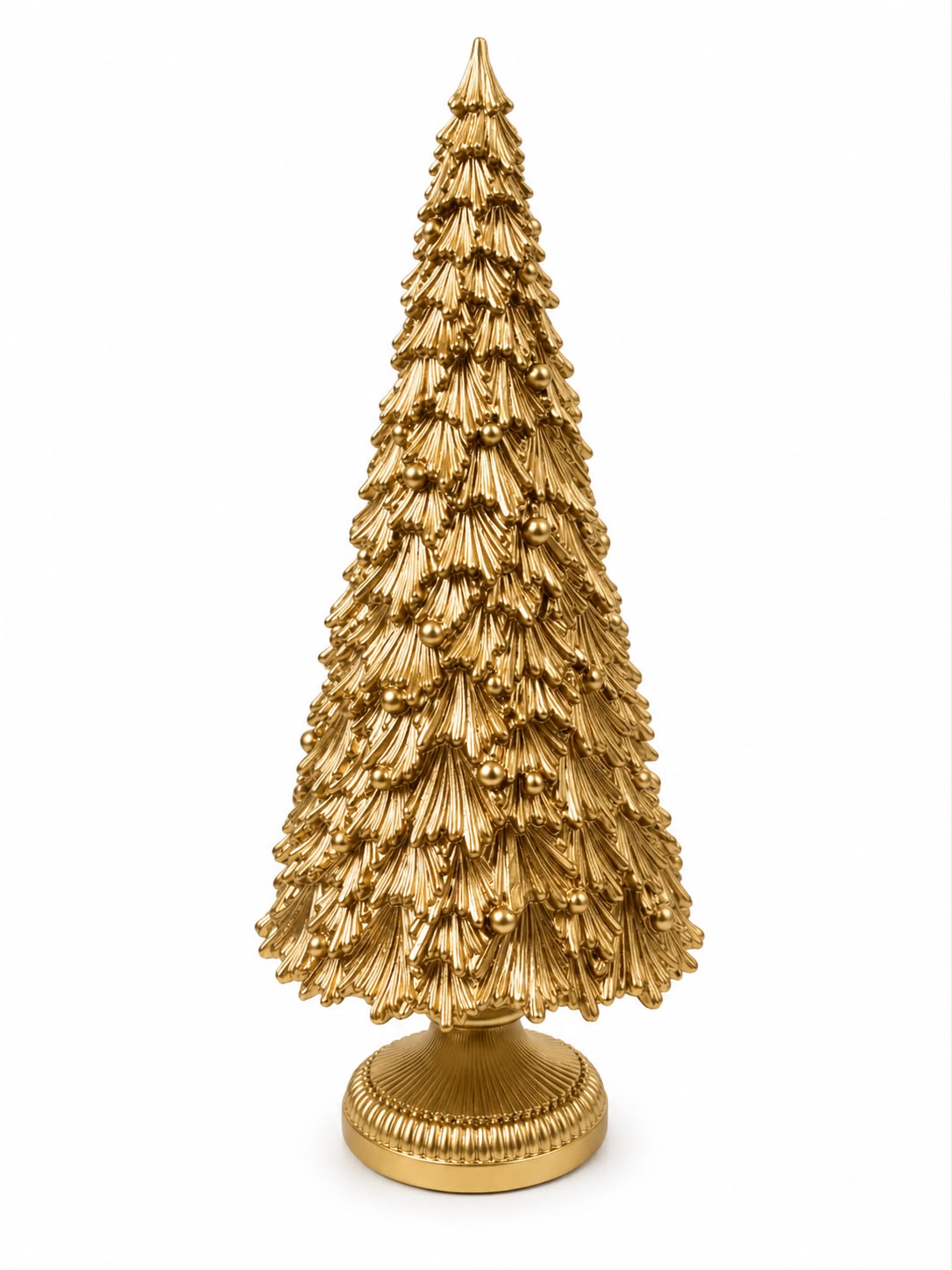 Alberello Natalizio in Resina Color Oro 38 h cm - L'Arte di Nacchi