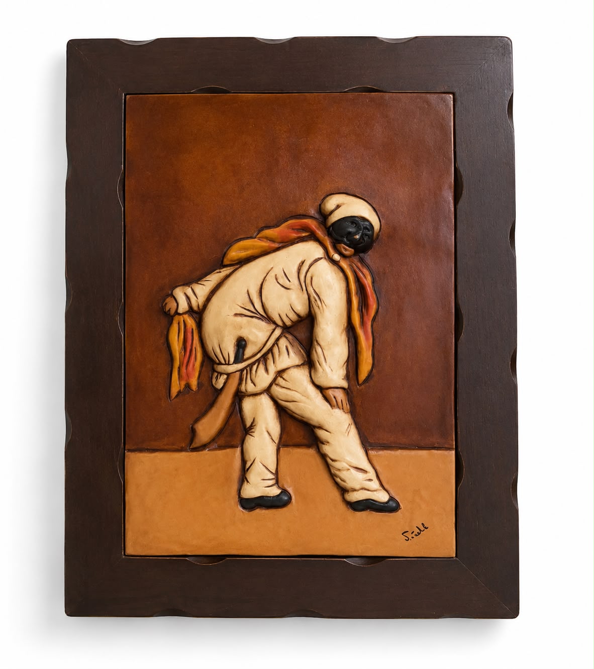 Quadro Pulcinella 3d 44x52 h cm - Vitullo