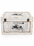 Baule Vintage in MDF 55x35x32 h cm - In Art