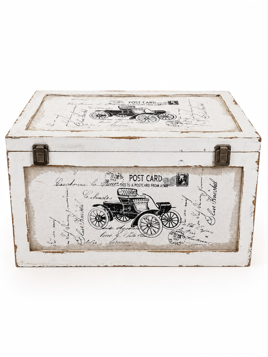 Baule Vintage in MDF 55x35x32 h cm - In Art