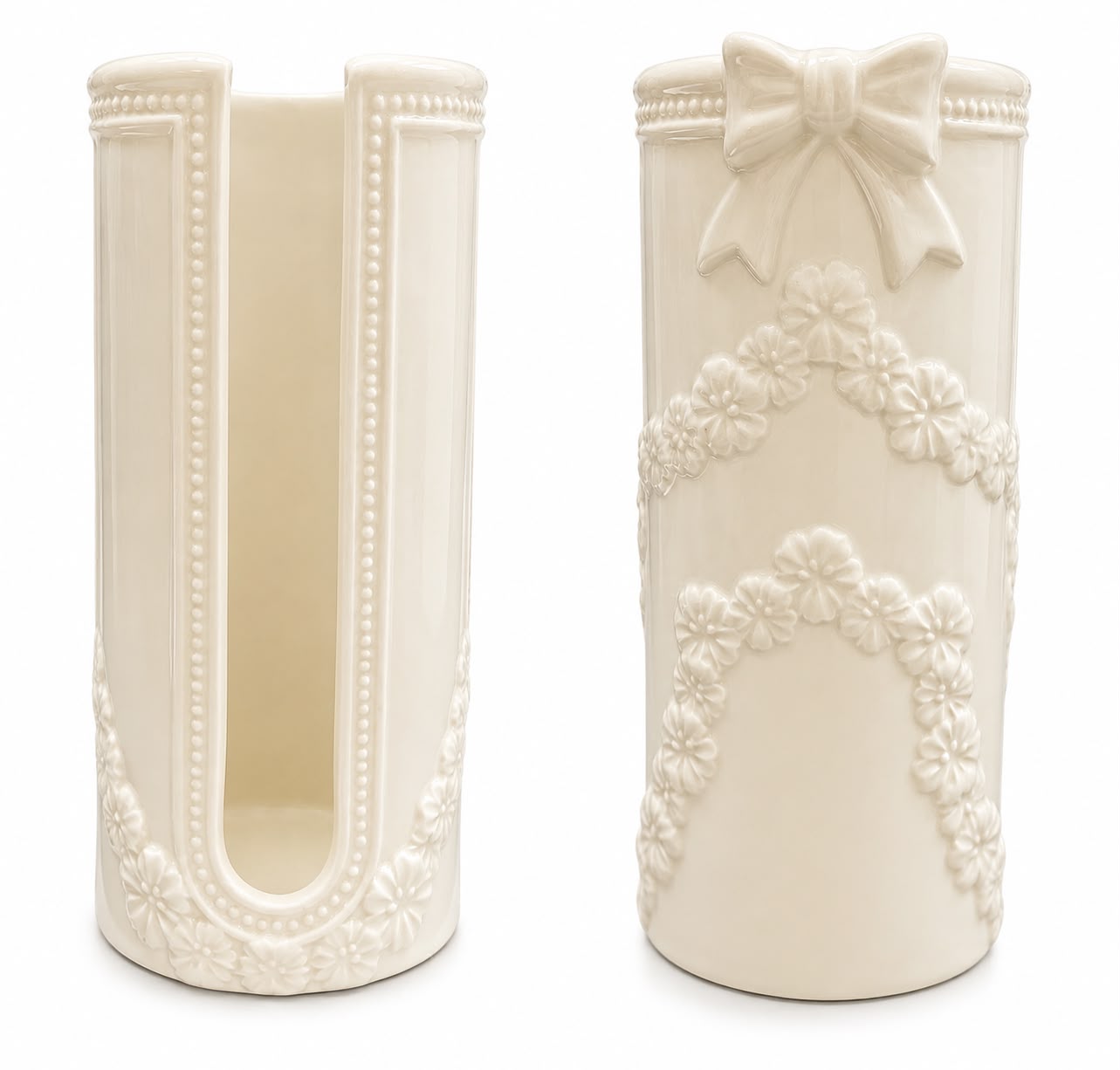 Porta Bicchieri in Ceramica Shabby - L'Arte di Nacchi