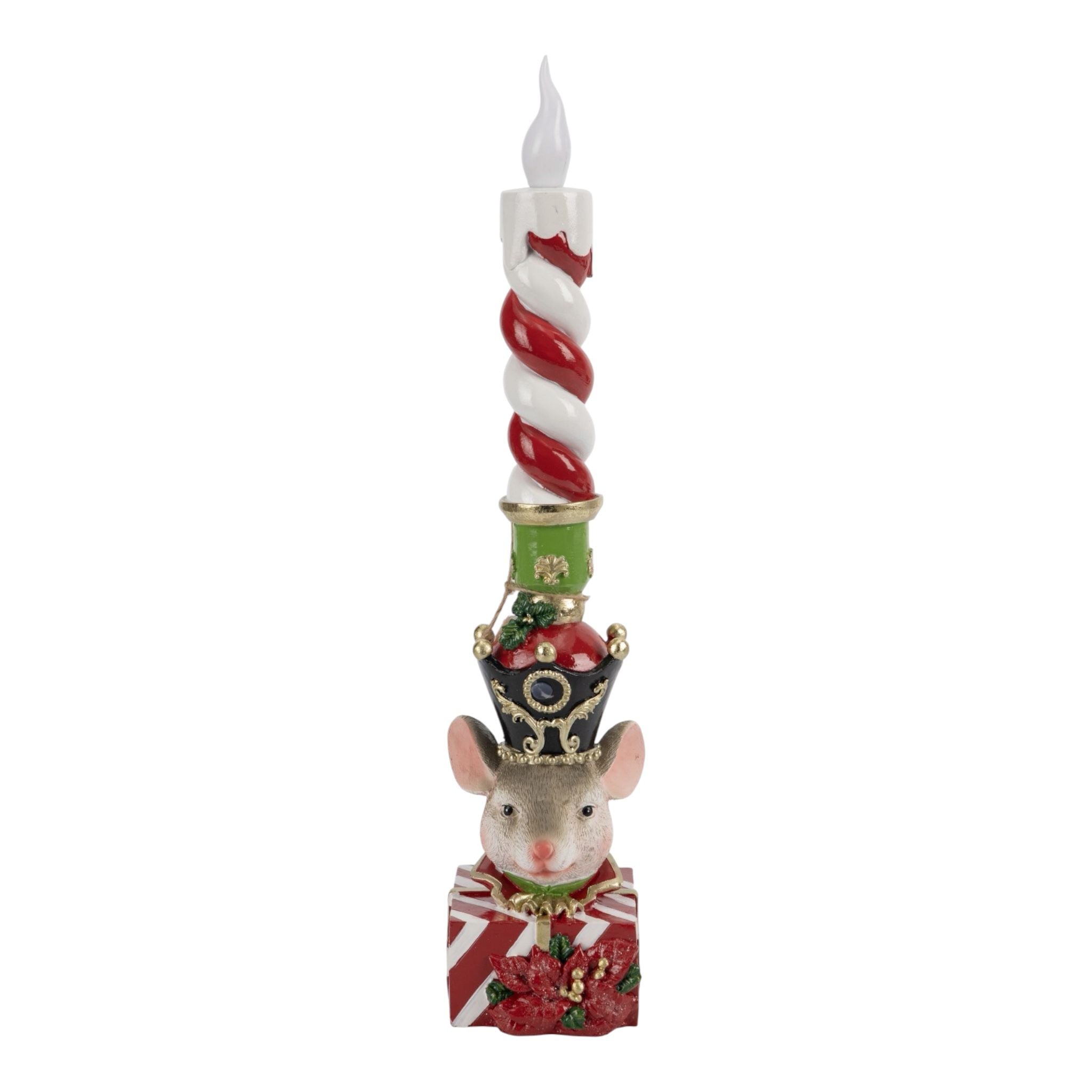 Candela Decorativa in Resina con Topolino 37 cm - Eurolamp