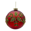 Sfera di Natale con Decori Botanici 12 cm - Blanc Mariclò