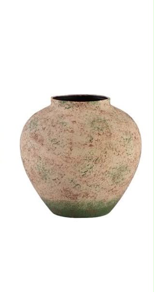 Vaso in Metallo con Finitura Effetto Anticato 27 cm - Blanc Mariclò