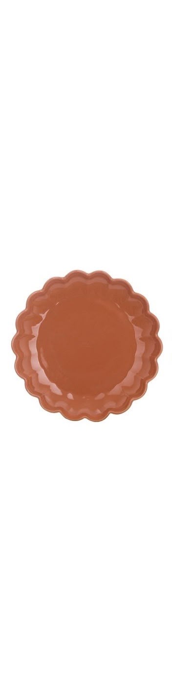 Piatto in Ceramica con Smerlo 21x21 cm - Blanc Mariclò