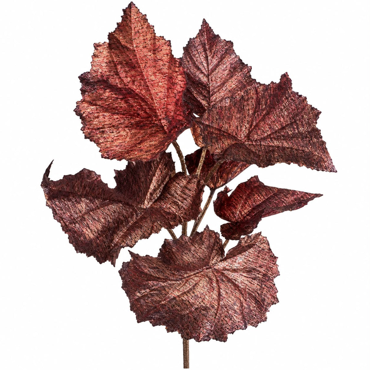 Ramo Decorativo Burgundy con Foglie 80 cm - Fiori di Lena