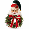 Ghirlanda Natalizia in PE con Babbo Natale 130 cm - Fiori di Lena