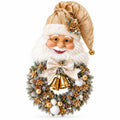 Fuoriporta Babbo Natale con Ghirlanda e Campanacci 100 cm - Fiori di Lena
