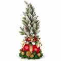 Pacco Regalo in Resina con Albero Natalizio 64 h cm - Fiori di Lena