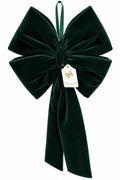Fiocco Artigianale in Velluto Verde Inglese 70 cm - Fiori di Lena