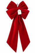 Fiocco Artigianale  in Velluto Rosso 70 cm - Fiori di Lena