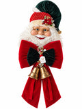Fiocco in Velluto con Faccia di Babbo Natale 115 cm - Fiori di Lena