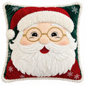 Cuscino in Velluto Babbo Natale 40x40 cm - Fiori di Lena