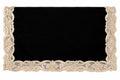 Runner in Velluto Verde con Ricamo in Pizzo Oro 40x140 cm - Fiori di Lena