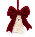 Fiocco Decorativo in Velluto Bordeaux 10 cm - Madame Fioccò