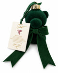 Orsetto  in Velluto Verde 12 cm - Mdame Fioccò