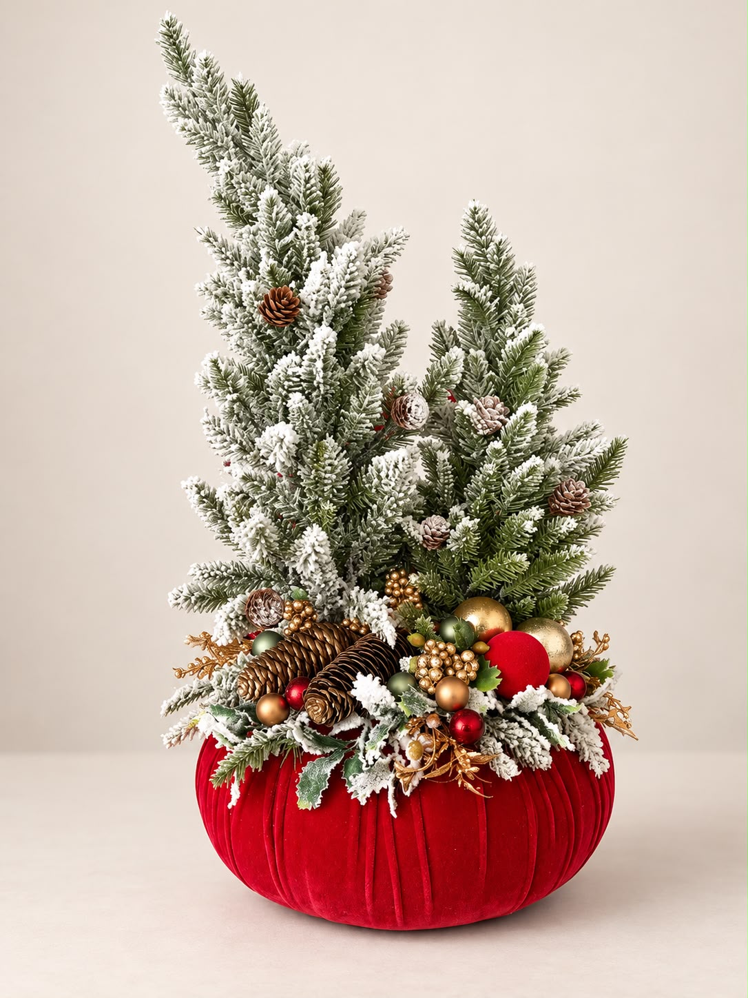 Pouf Con Alberelli Natalizio 50 h cm - Fiori di Lena