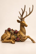 Statua Renna Oro in Resina 70x50 h cm - Goodwill