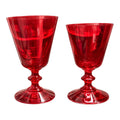 Set di 24 Calici in Vetro Rosso - Fade