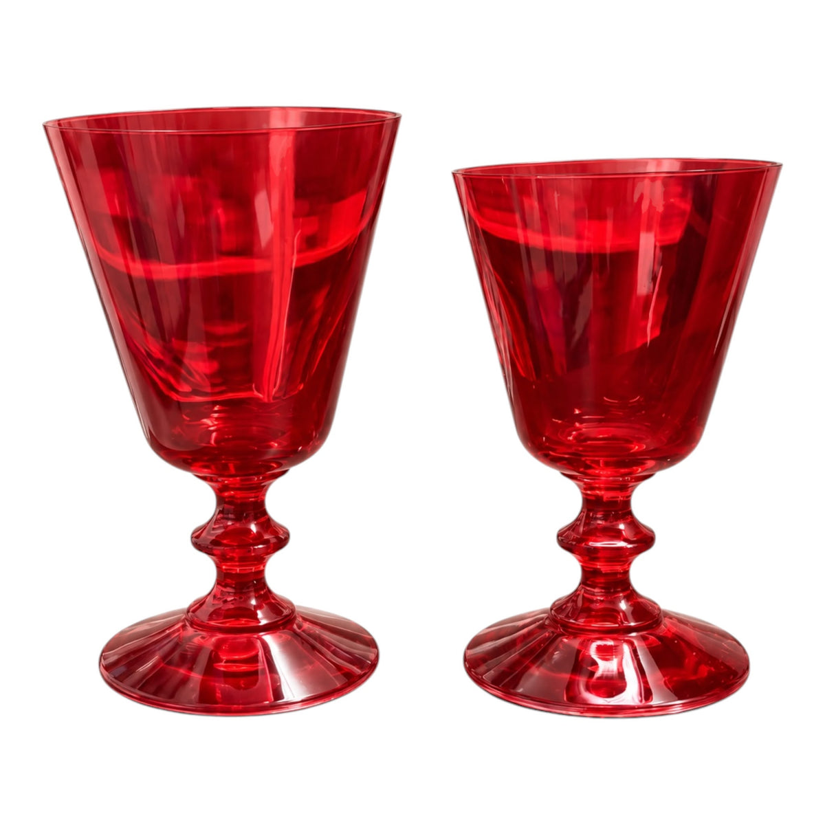 Set di 24 Calici in Vetro Rosso - Fade