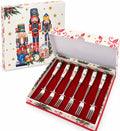 Set 6 Forchettine con Decoro Natalizio -Fade