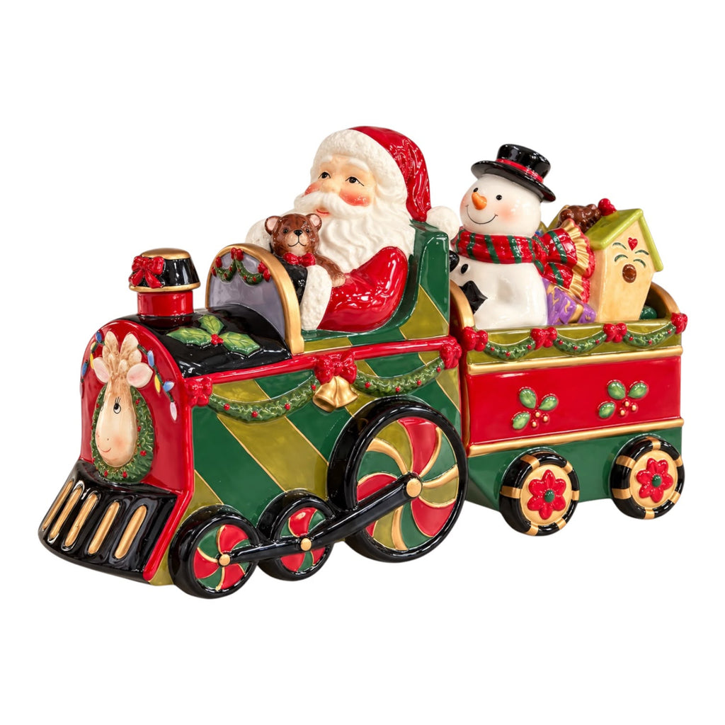 Trenino in Porcellana Natalizio con Babbo Natale - Henriette