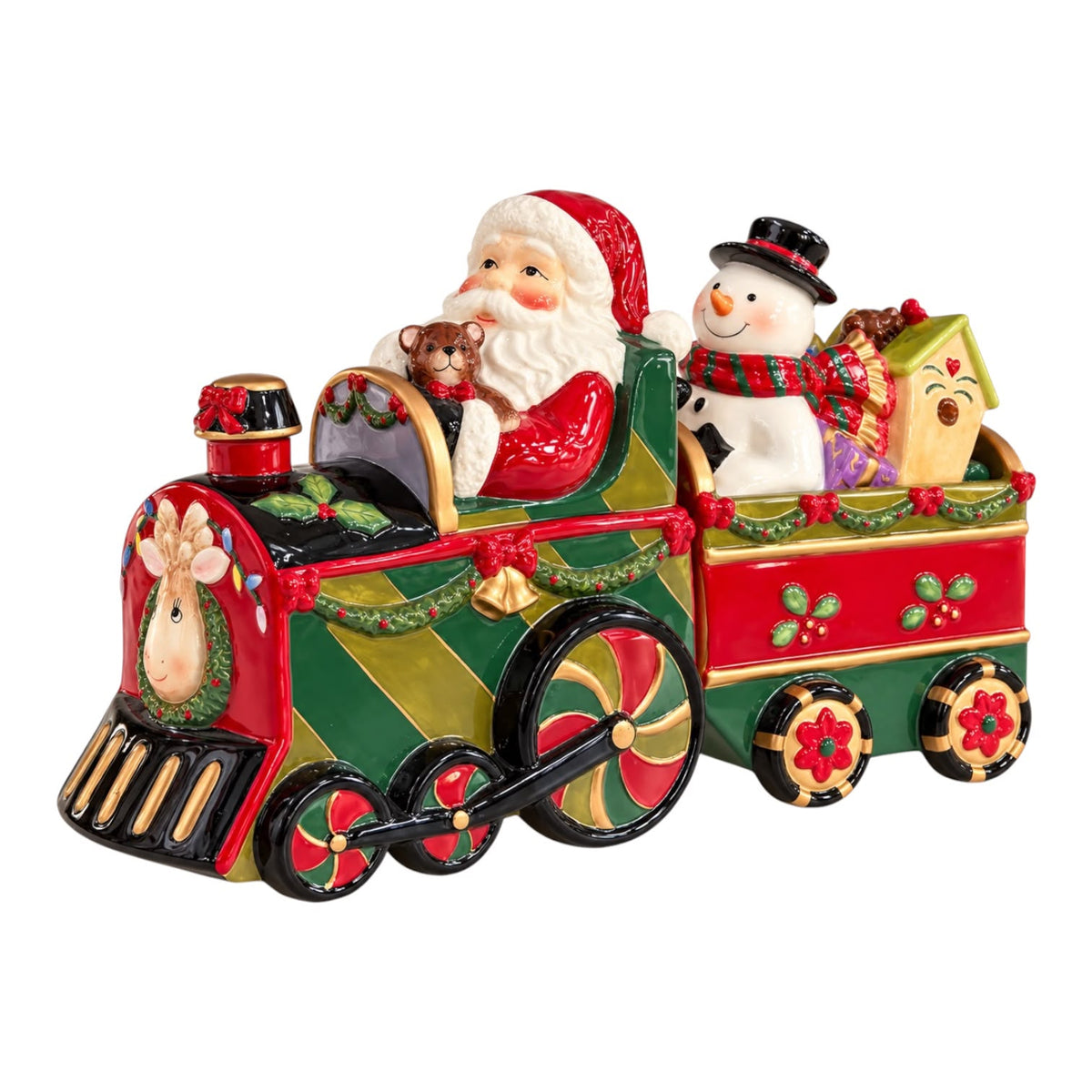 Trenino in Porcellana Natalizio con Babbo Natale - Henriette
