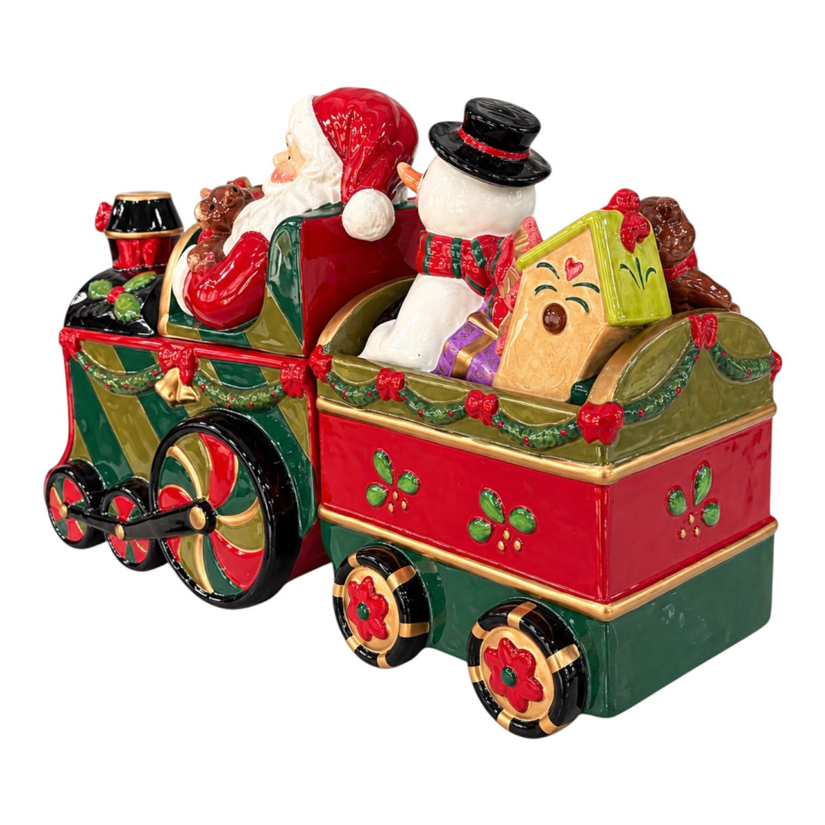 Trenino in Porcellana Natalizio con Babbo Natale - Henriette