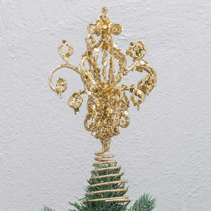 Puntale Albero in Metallo Oro 23 h cm - Goodwill