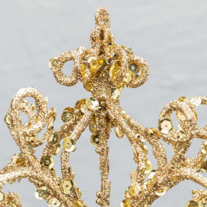 Puntale Albero in Metallo Oro 23 h cm - Goodwill