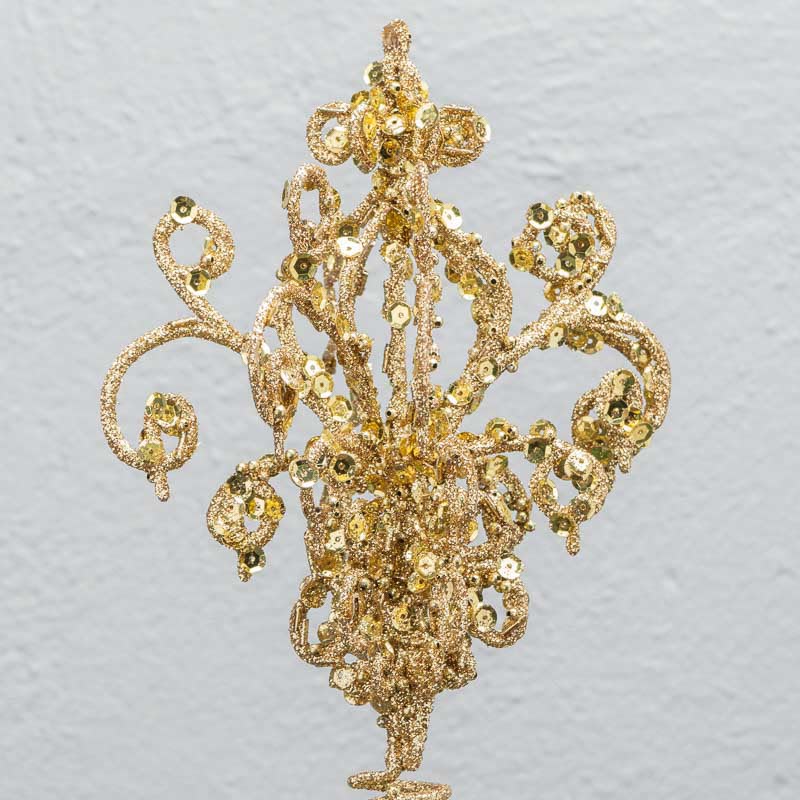 Puntale Albero in Metallo Oro 23 h cm - Goodwill