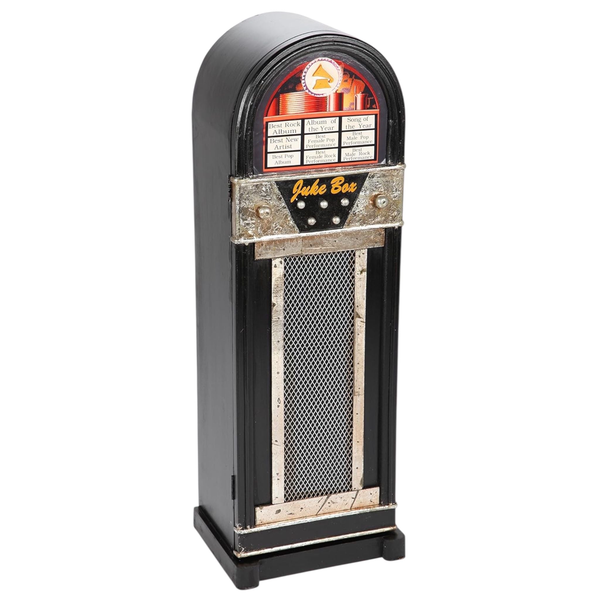 Mobiletto Jukebox Nero in Legno a 1 Anta 88 h cm – Vacchetti