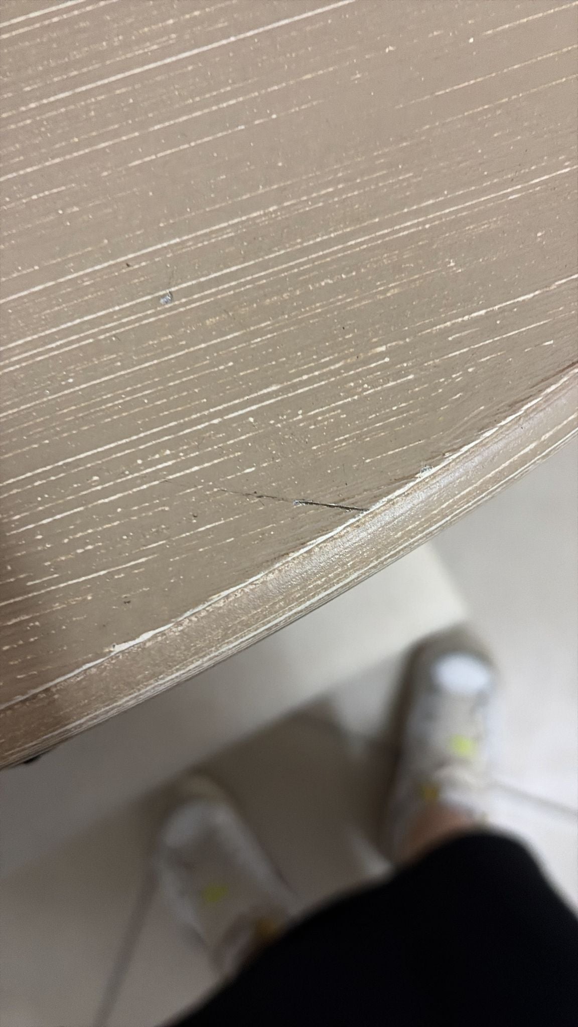 Toilette in Legno Beige con Specchio e Cassetto - In Art