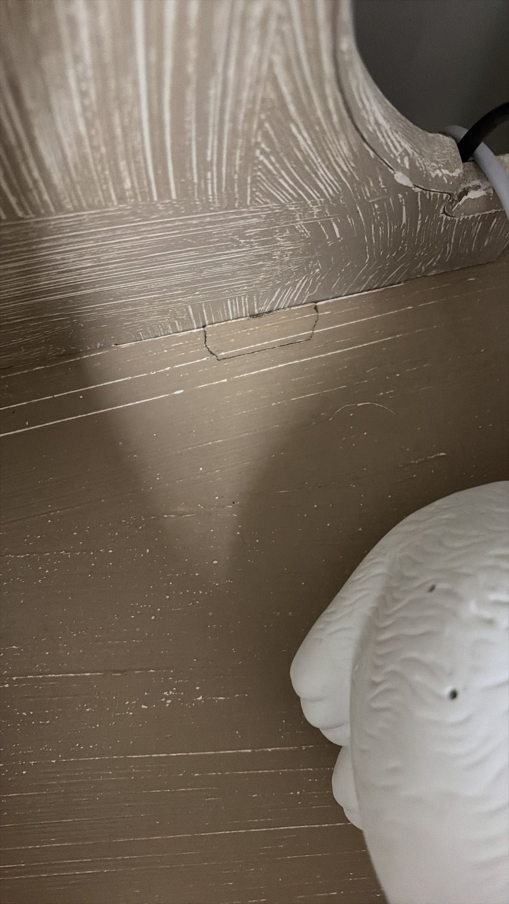 Toilette in Legno Beige con Specchio e Cassetto - In Art