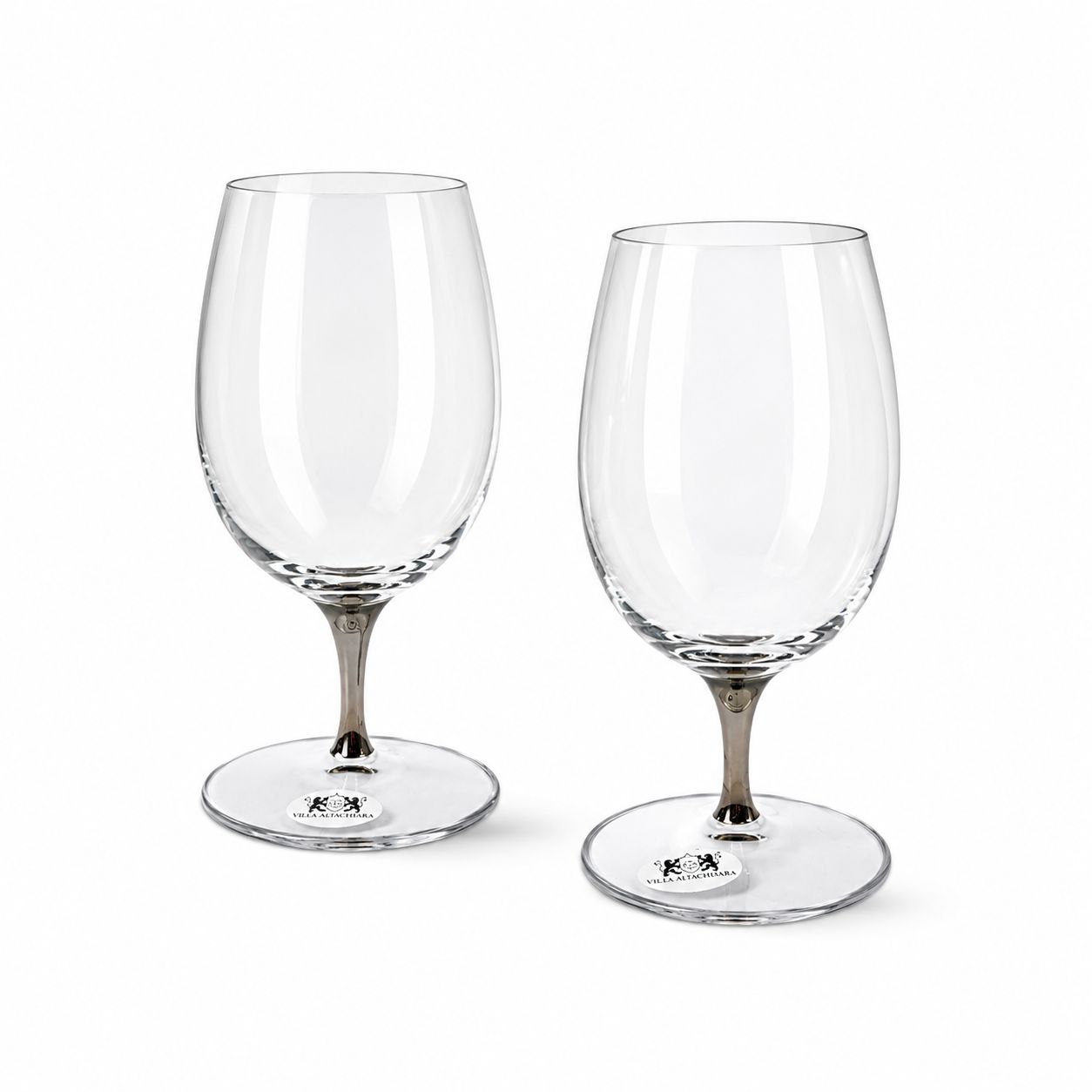 Set di 24 Calici "Sandalo Platino" con Gambo Fumé – Villa Altachiara