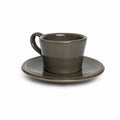 Set di 4 Tazzine da Caffè in Ceramica con Piattino - Athezza Home