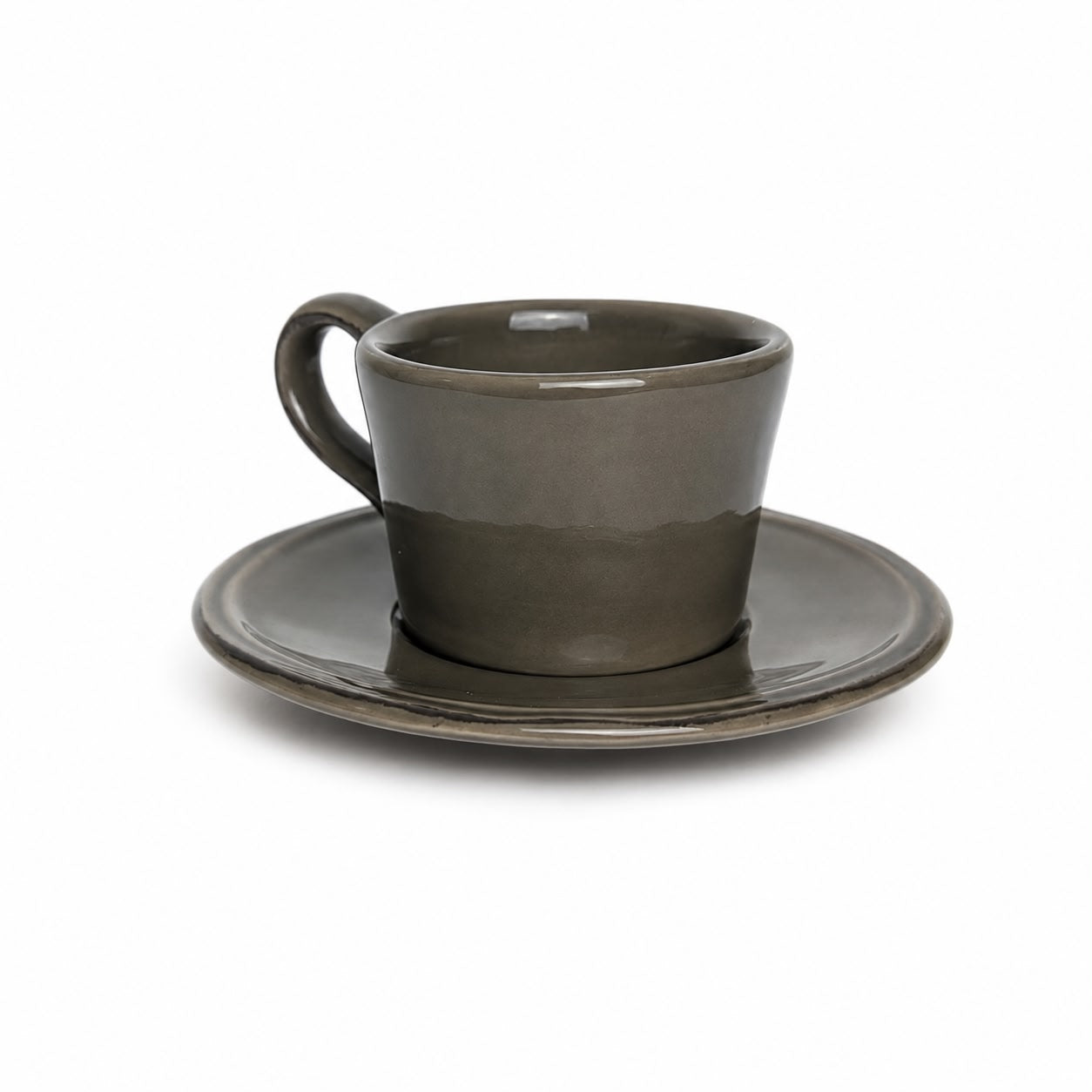 Set di 4 Tazzine da Caffè in Ceramica con Piattino - Athezza Home
