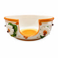 Porta Piatti in Ceramica con Margherite 3D - Vitullo