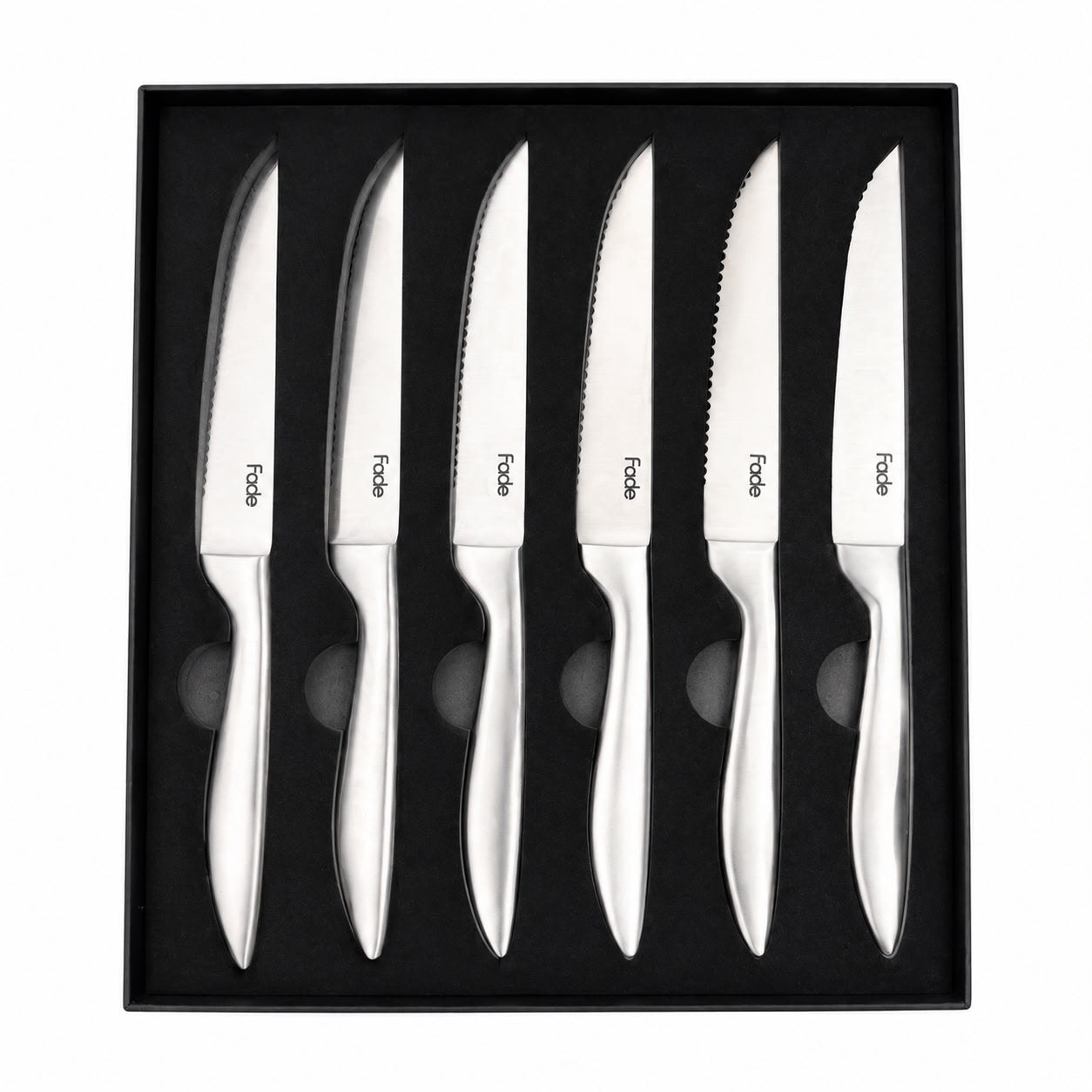 Set di 6 Coltelli da Carne in Acciaio Inox - Fade
