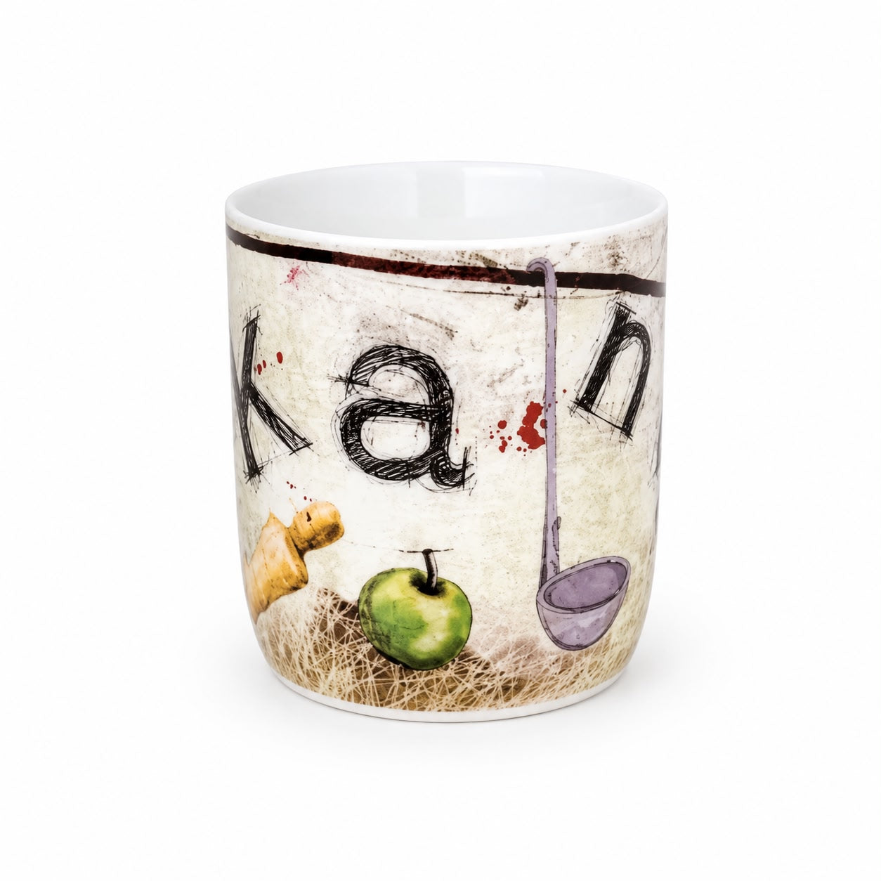 Tazza in Porcellana con Grafiche Colorate 8 cm - Linea Egan