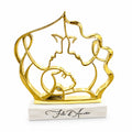 Scultura Famiglia Stilizzata Oro “Fili d’Amore” 28x30 - Bongelli Preziosi