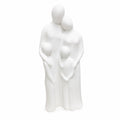 Scultura in Gesso Raffigurante Famiglia Abbracciata 46 h cm– Gilde
