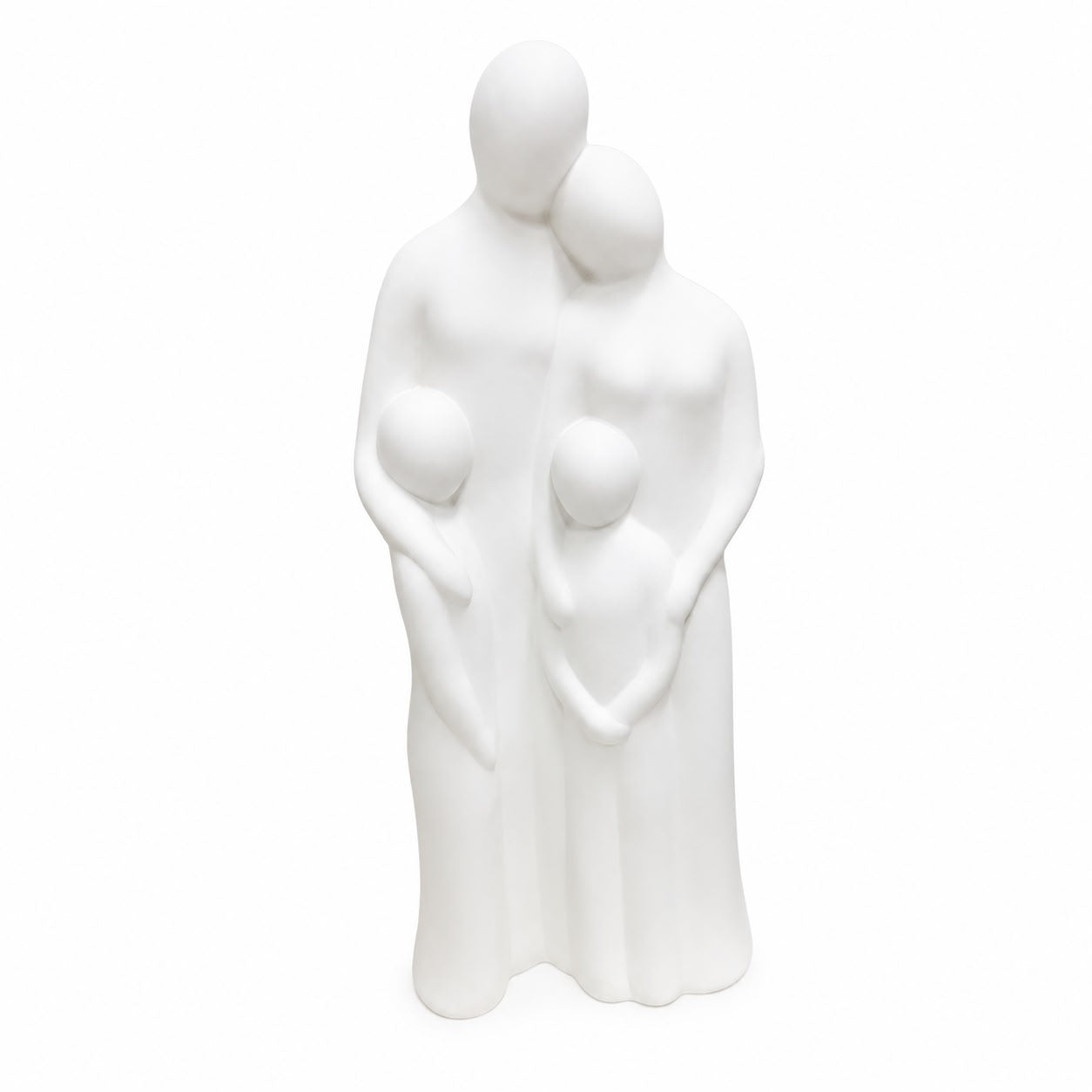 Scultura in Gesso Raffigurante Famiglia Abbracciata 46 h cm– Gilde