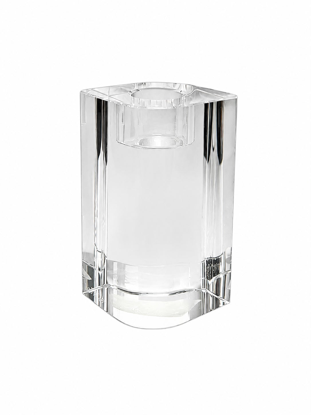 Porta Candela in Cristallo con Design Elegante 10 h cm - Linea Emò